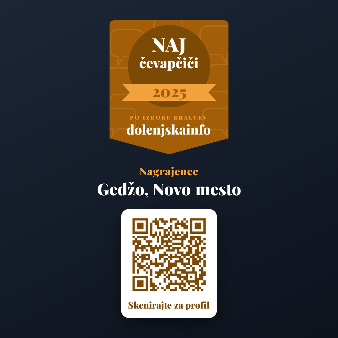 Predogled (Instagram / FB objava) za Gedžo, Novo mesto