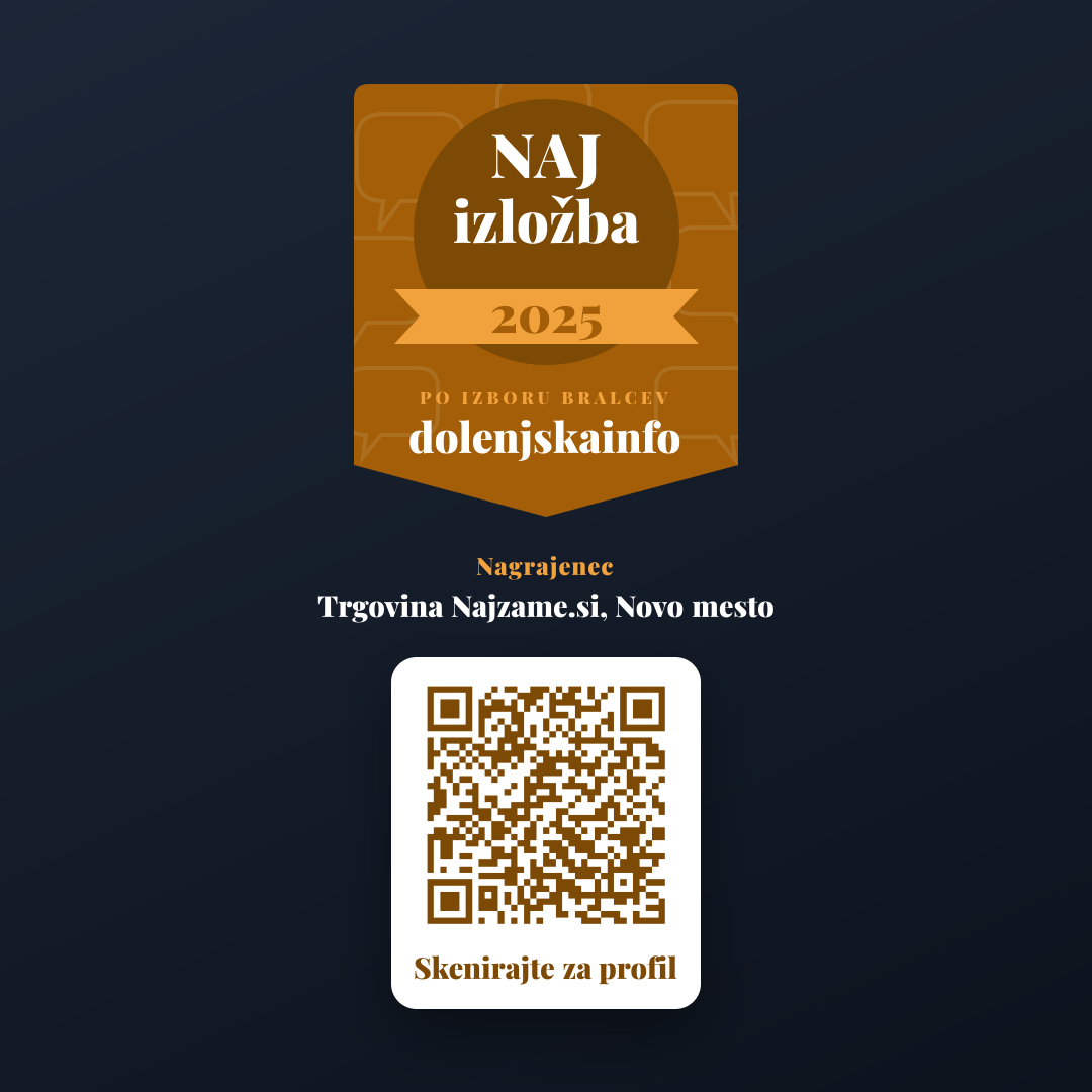 Predogled (Instagram / FB objava) za Trgovina Najzame.si, Novo mesto